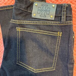 NWOT Tory Burch Straight Leg Blue Jeans with Indigo Finish  Never worn!